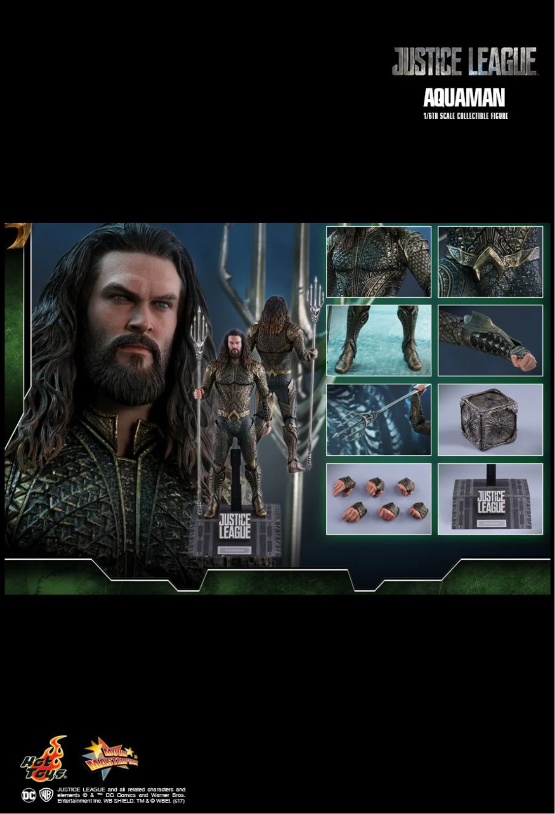 2018 Hot Toys Aquaman 1 6 Scale Action Figure MMS 447 DH Collectibles