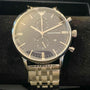 Emporio Armani Men's Chronograph Watch, Silver/Blue Dial, AR1648