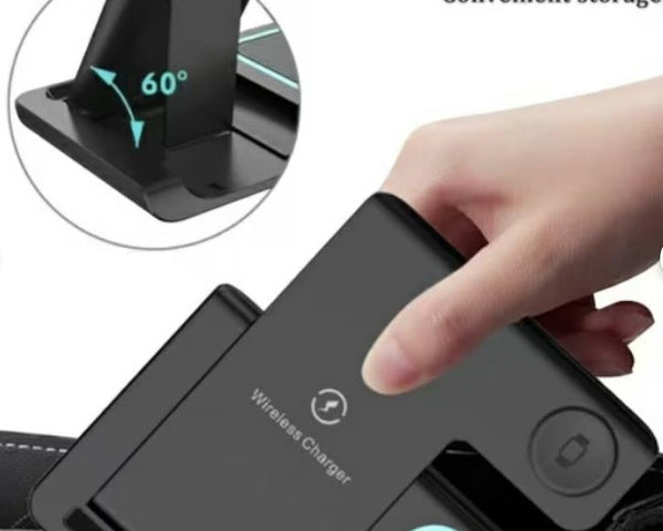 3 in 1 Wireless Charger Station for iPhone/AppleWatch/Airpods