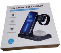 3 in 1 Wireless Charger Station for iPhone/AppleWatch/Airpods