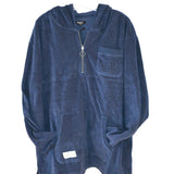 Malbon Castello French Terry Quarter Zip Hoodie - XXL