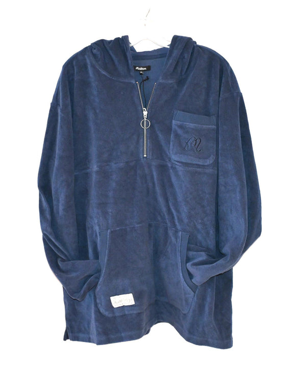 Malbon Castello French Terry Quarter Zip Hoodie - XXL