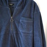 Malbon Castello French Terry Quarter Zip Hoodie - XXL