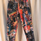 Vintage Modzart London Graphic Print Jeans