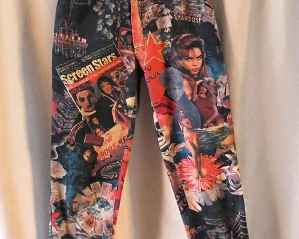 Vintage Modzart London Graphic Print Jeans