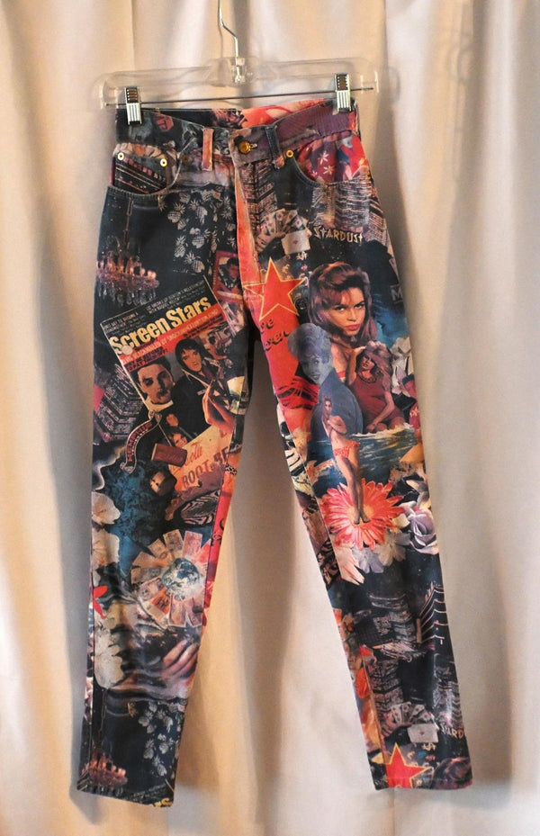 Vintage Modzart London Graphic Print Jeans