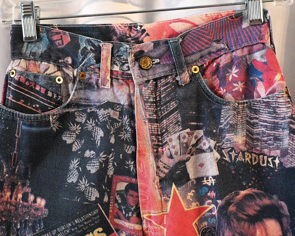 Vintage Modzart London Graphic Print Jeans