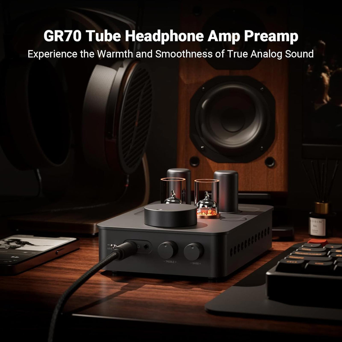 Fosi Audio GR70 Tube Headphone Amp Preamp