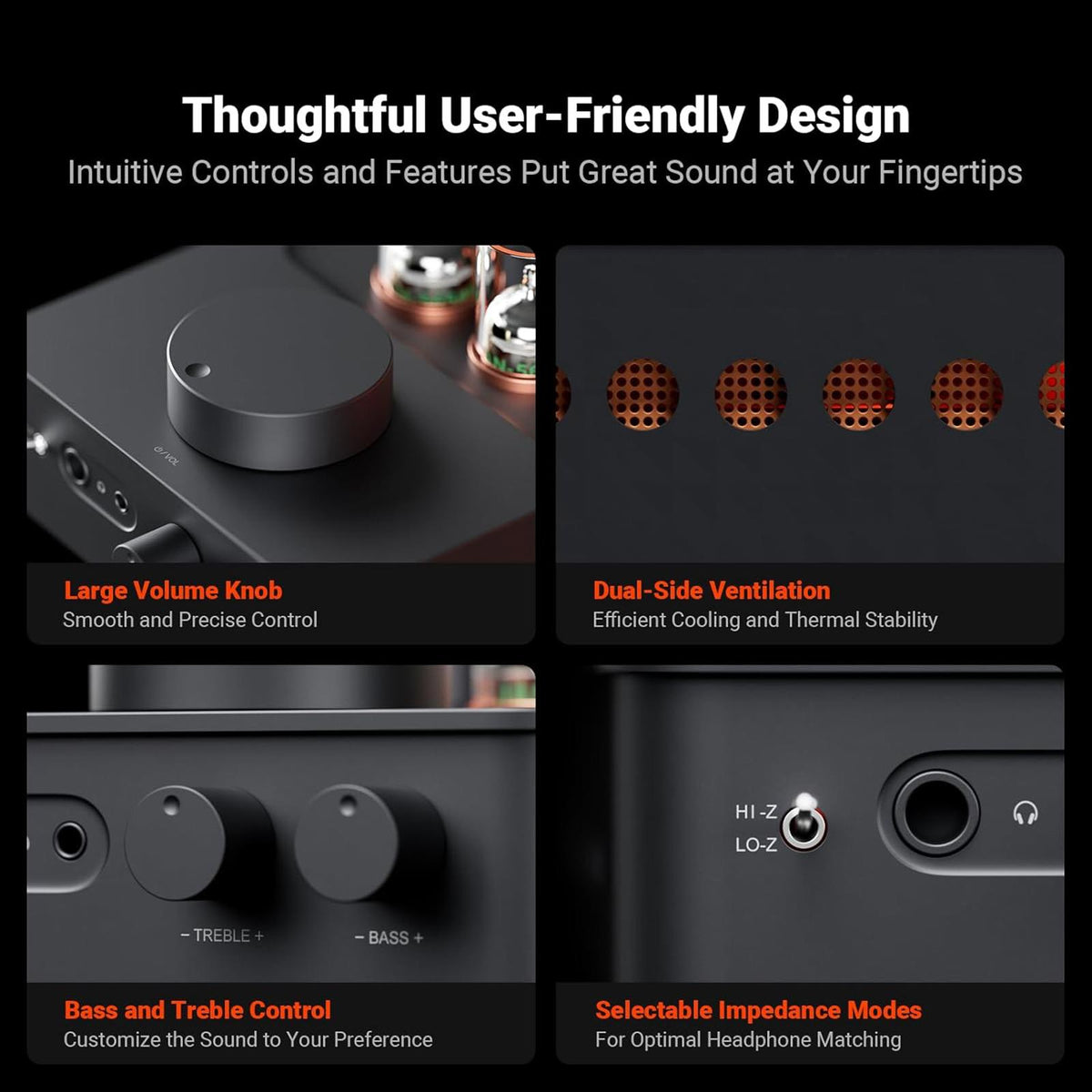 Fosi Audio GR70 Tube Headphone Amp Preamp