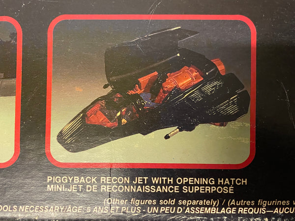 1986 Hasbro GI Joe Cobra Night Raven S3P w/ Strato Viper * NO SHIPPING *