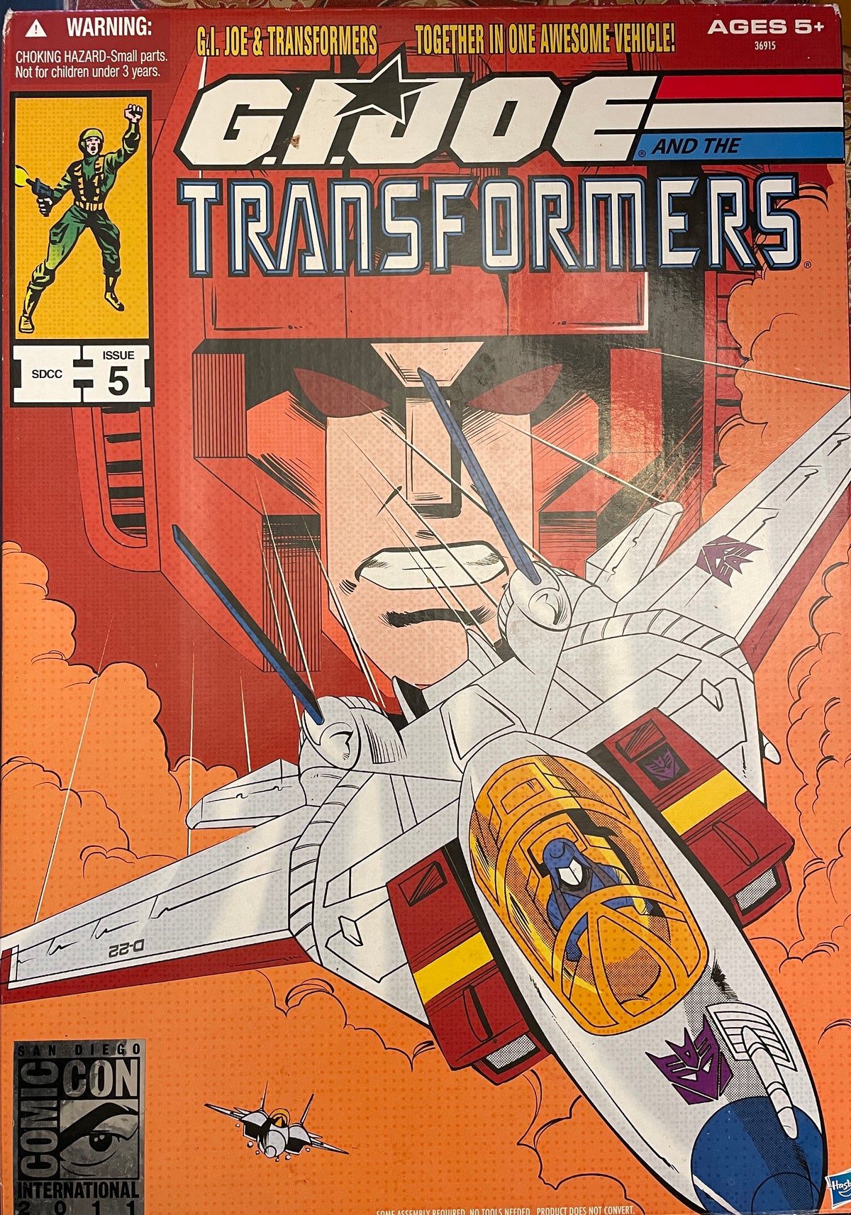 2011 Hasbro GI Joe Sky Striker XP-21F Combat Jet SDCC Issue 5 Starscream