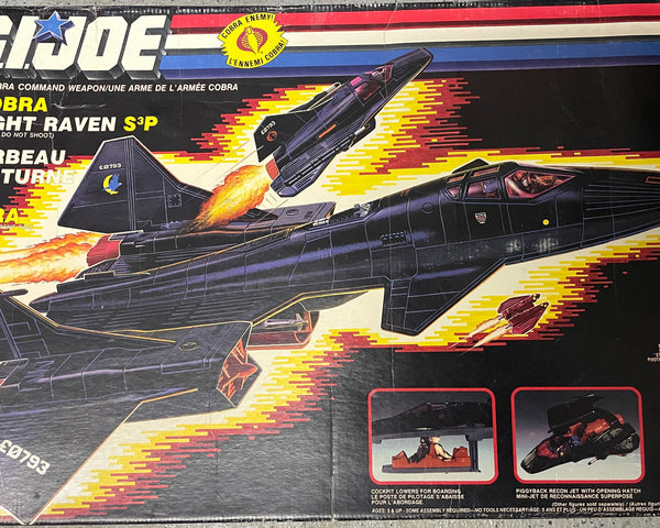 1986 Hasbro GI Joe Cobra Night Raven S3P w/ Strato Viper * NO SHIPPING *