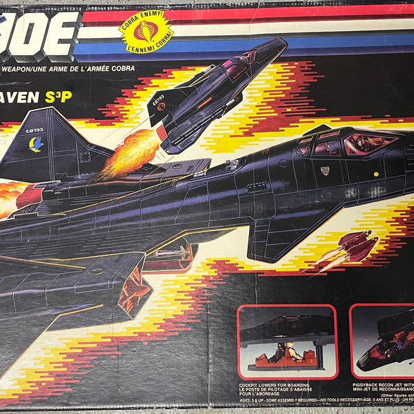 1986 Hasbro GI Joe Cobra Night Raven S3P w/ Strato Viper * NO SHIPPING *
