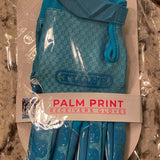 Battle Money Man Palm Print Receiver Football Gloves Size Large Junior