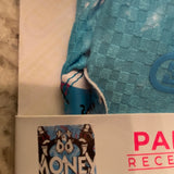 Battle Money Man Palm Print Receiver Football Gloves Size Large Junior