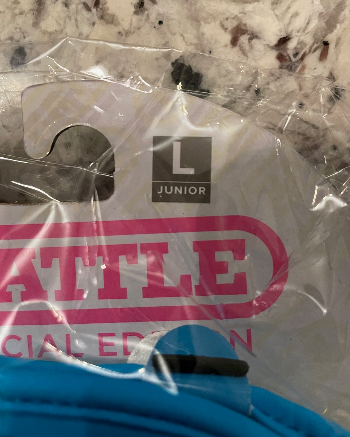 Battle Money Man Palm Print Receiver Football Gloves Size Large Junior