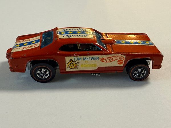 1970 Hot Wheels Redline Plymouth Mongoose