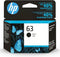 HP 63 Black Original Ink Cartridge (F6U62AN), Black