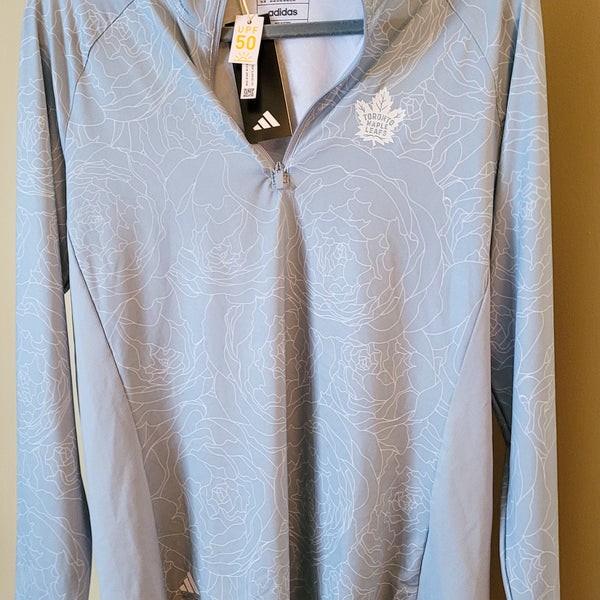 Adidas Toronto Maple Leafs Mock Polo Shirt - New