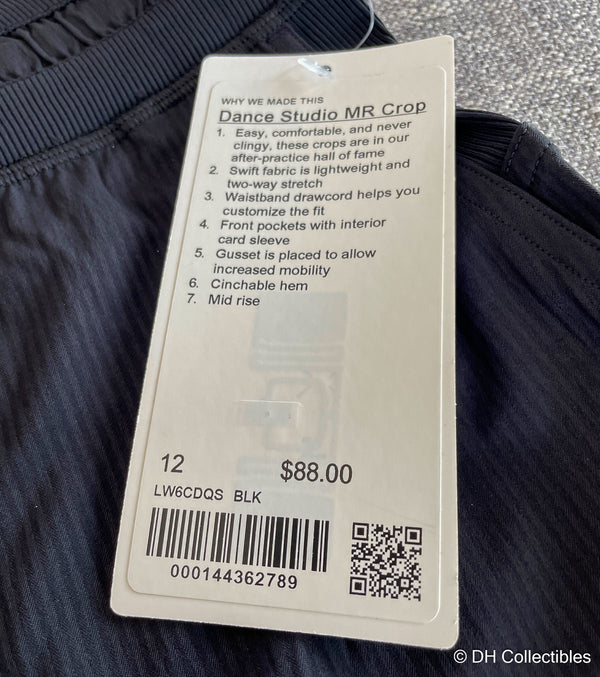 Lululemon Dance Studio Mid-Rise Cropped Pant Size 12 - New