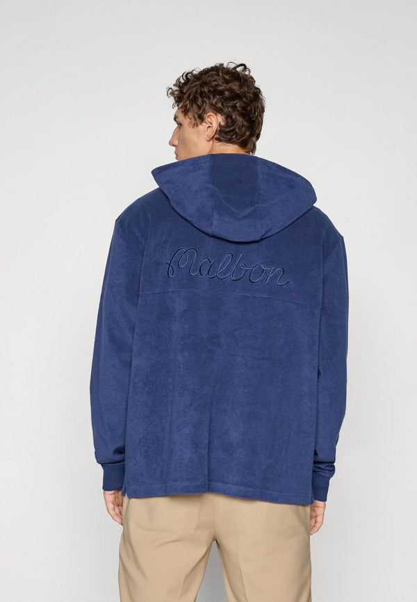 Malbon Castello French Terry Quarter Zip Hoodie - XXL