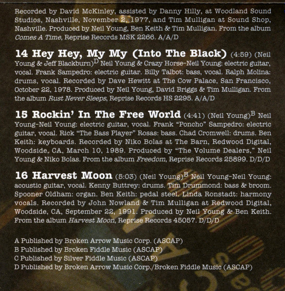 Neil Young - Greatest Hits (2004) CD 