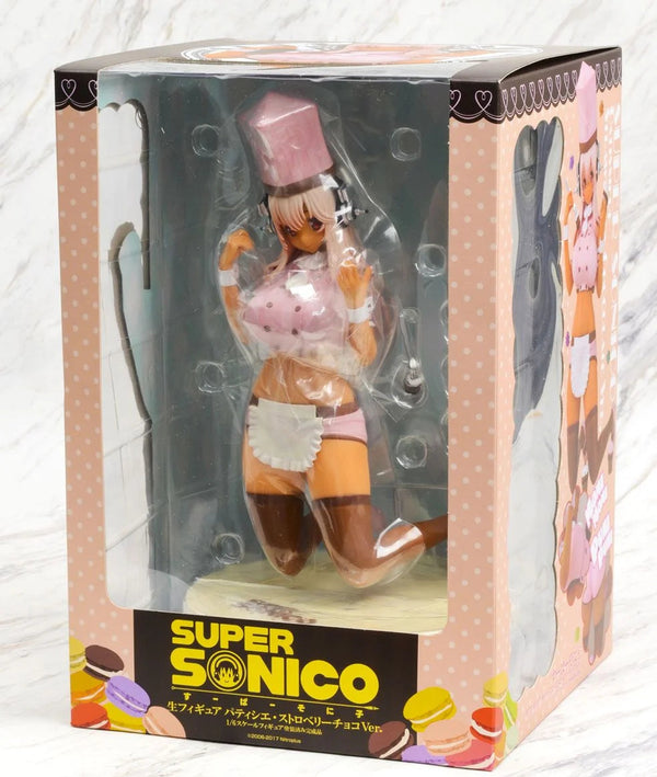 2017 Toy'sworks Super Sonico Chara-ani Nama Figure Patissiere Strawberry Choco Ver. 1/6 PVC Figure Action Figure