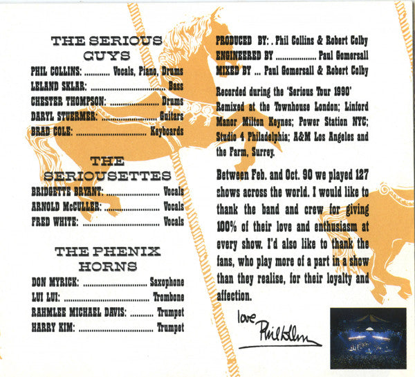 Phil Collins - Serious Hits ... Live ! (1990) CD
