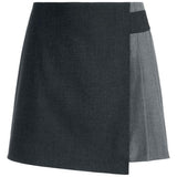 Alice + Olivia Women's Gray Toni Asymmetric Pleated Mini Skirt - NWT