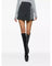 Alice + Olivia Women's Gray Toni Asymmetric Pleated Mini Skirt - NWT