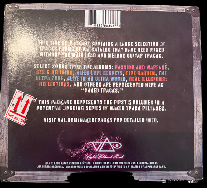 Steve Vai – Naked Tracks - Backing Music 5 CD Set – DH Collectibles