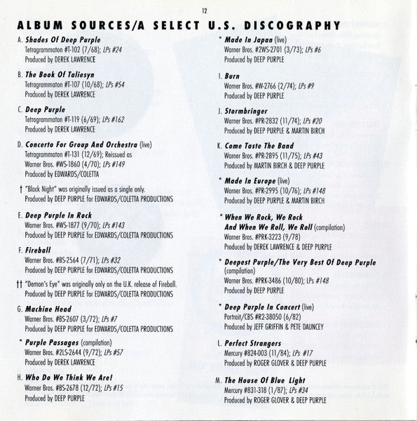 Deep Purple - The Very Best of Deep Purple CD