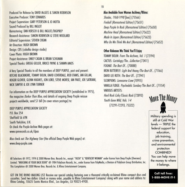 Deep Purple - The Very Best of Deep Purple CD