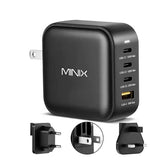 MINIX - 100W Turbo 4-Ports GaN Foldable Wall Charger