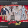 2018 Marvel Ant-Man & The Wasp X-Con Luis & Marvel's Ghost Action Figures Marvel Legends series action figure set packaging featuring X-Com Luis, Ant-Man, and Marvel's Ghost.