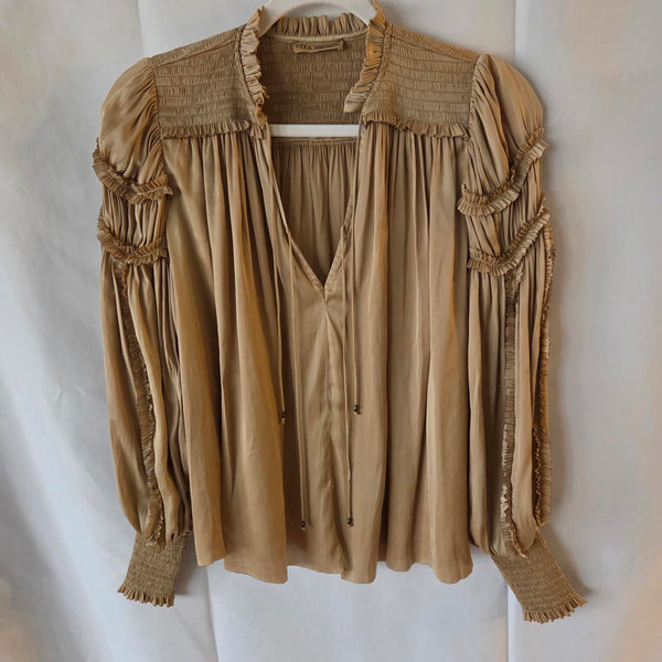Ulla Johnson Romantic Ruffled Details Blouse - Size 0