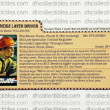1984 Hasbro G.I. Joe Bridge Layer ( Toss 'n' Cross )
