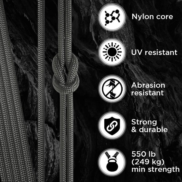 TECEUM 5/32" (4mm) Paracord Camping Rope 200ft (New)