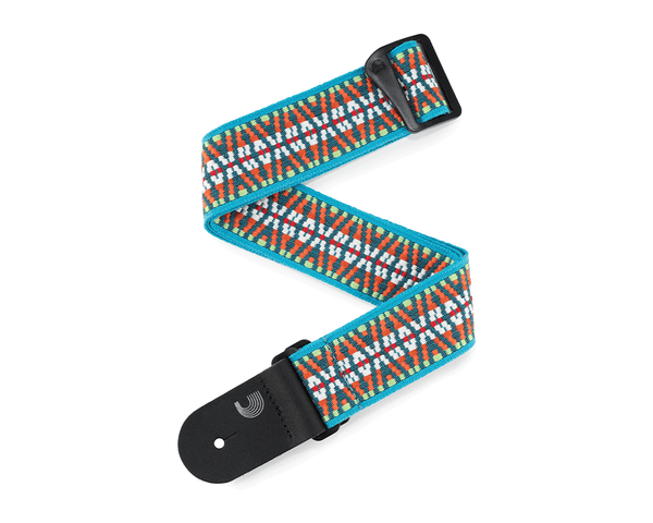 D'Addario Nylon Woven Guitar Strap - Sunset Hootenanny