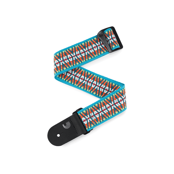 D'Addario Nylon Woven Guitar Strap - Sunset Hootenanny