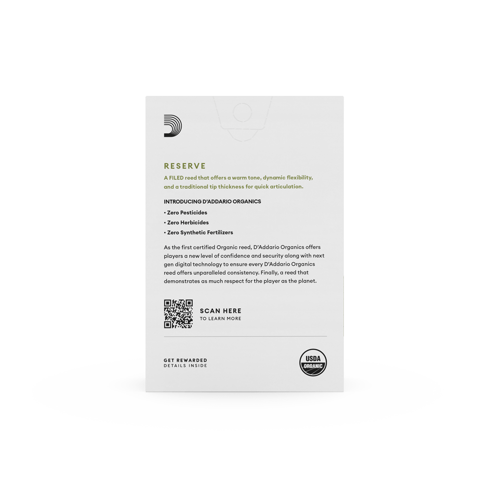 D'Addario Organic Reserve Alto Saxophone Reeds