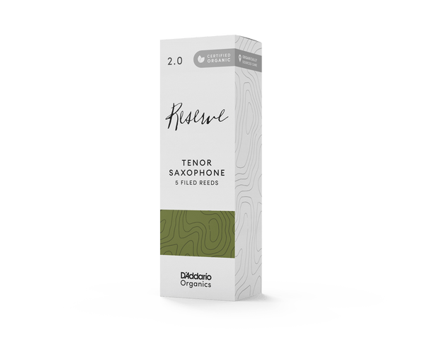 D'Addario Organic Reserve Tenor Saxophone Reeds 5 Pack