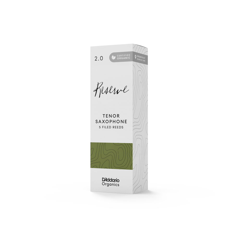 D'Addario Organic Reserve Tenor Saxophone Reeds 5 Pack