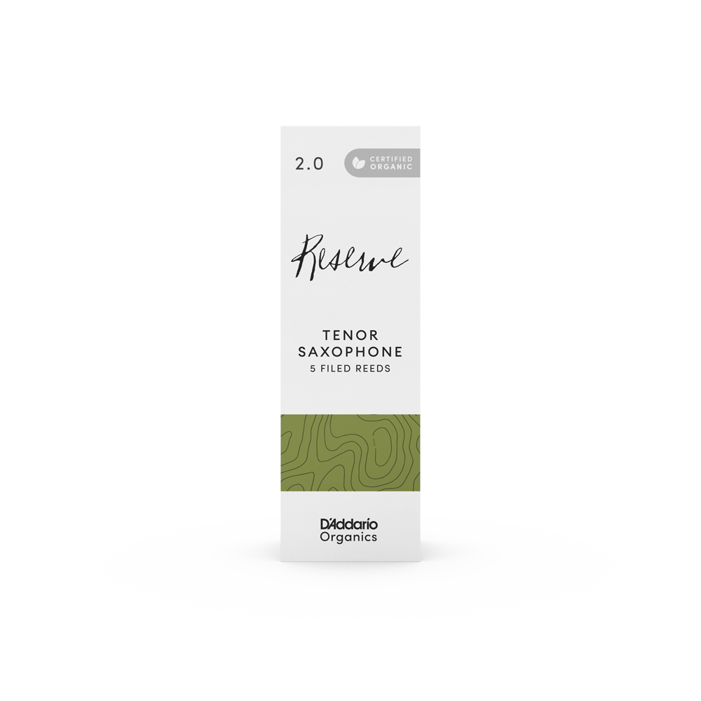 D'Addario Organic Reserve Tenor Saxophone Reeds 5 Pack
