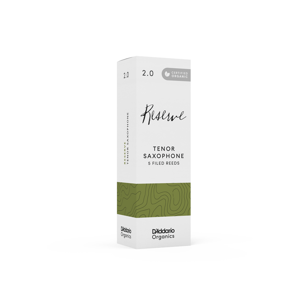 D'Addario Organic Reserve Tenor Saxophone Reeds 5 Pack