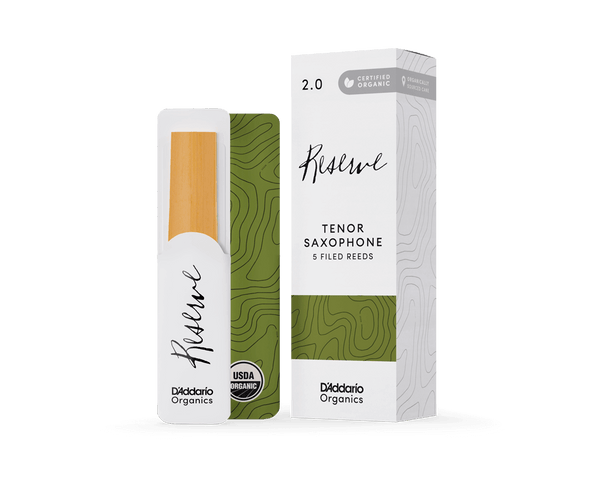 D'Addario Organic Reserve Tenor Saxophone Reeds 5 Pack