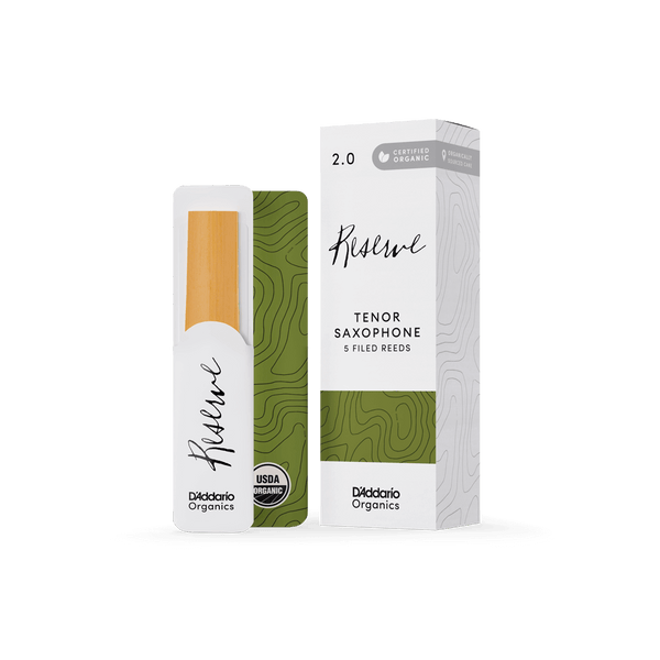 D'Addario Organic Reserve Tenor Saxophone Reeds 5 Pack