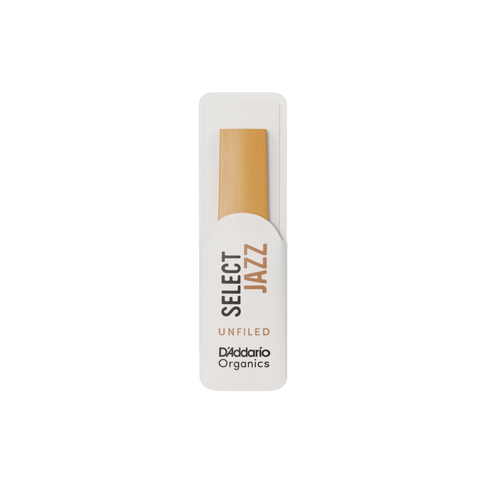 D'Addario Organic Select Jazz Unfiled Soprano Saxophone Reeds - Pack of 10 (Medium)