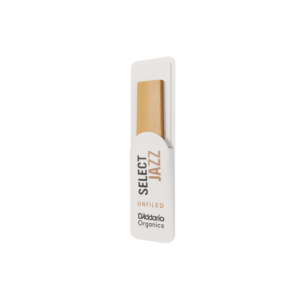 D'Addario Organic Select Jazz Unfiled Soprano Saxophone Reeds - Pack of 10 (Medium)