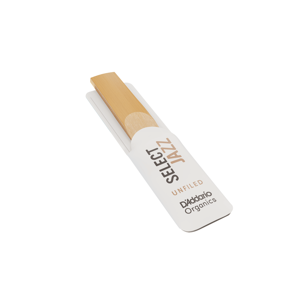 D'Addario Organic Select Jazz Unfiled Soprano Saxophone Reeds - Pack of 10 (Medium)